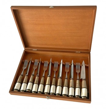 SET CUCHILLO TENEDOR CRIOLLO, 12 PIEZAS