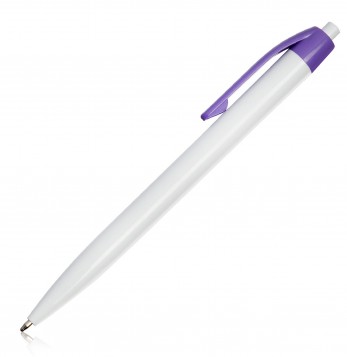 BOLIGRAFO LOLIPOP MIX BLANCO CLIP VIOLETA