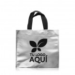ECO BOLSA PLATEADA 30X30