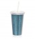 VASO TERMICO STAR GLITTER TURQUESA